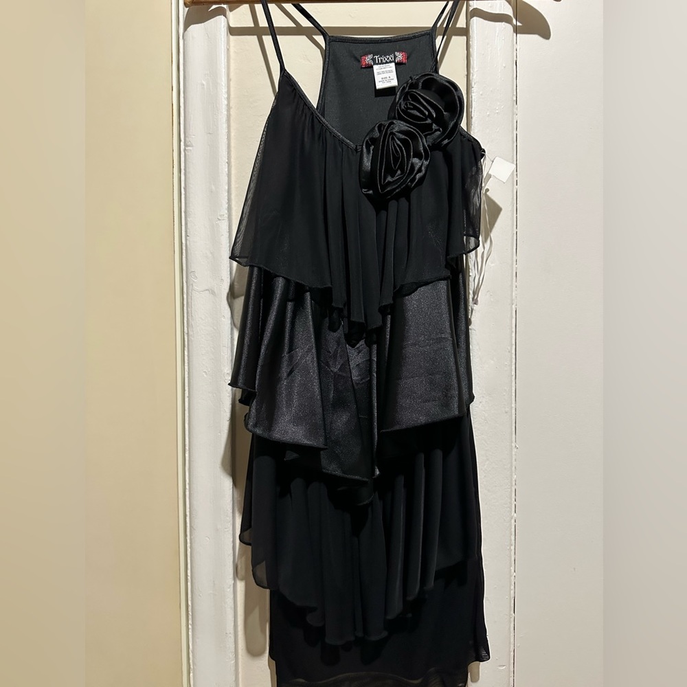 Black mini dress